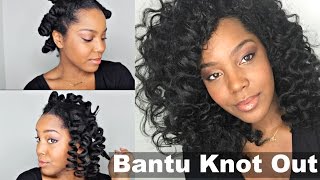 How To  Bantu Knots on Natural Hair [upl. by Oates]