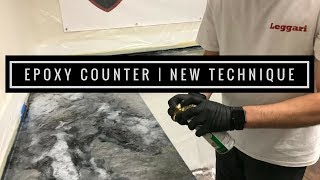 Epoxy Countertop Coating with New Technique  Tips and Tricks from the Pros [upl. by Lose]