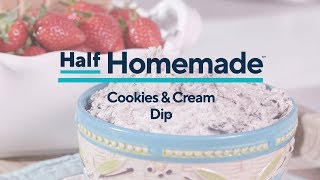 Cookies and Cream Dip  Half Homemade [upl. by Amalburga]