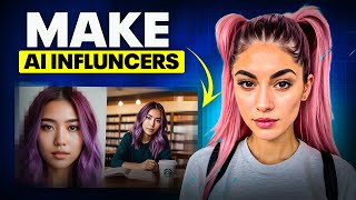 How to Create AI Influencers for FREE 😱 [upl. by Leirbma354]