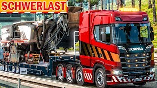 Spezialtransport ASPHALTFRÄSE transportieren  ETS 2 Special Transport deutsch 156 [upl. by Ardnuhs]