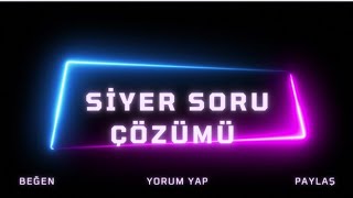 SİYER SORU ÇÖZÜMÜ 5 [upl. by Natsreik931]