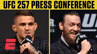 UFC 257 Dustin Poirier vs Conor McGregor 2 Press Conference  ESPN MMA [upl. by Nwahshar]