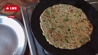 Makki ke aata Gehu ke aata k sath saag wali Paratha  Saag Wali Paratha Recipe  Healthy Paratha [upl. by Oregolac]