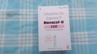 monocefo oral suspension usesdoseside effectsmonocefo 100 uses telugujyotshmultimedia [upl. by Lumbye106]