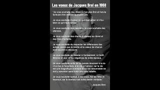 Les vœux de Jacques Brel [upl. by Pineda657]