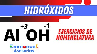 NOMENCLATURA y Formulación de Hidróxidos explicación paso a paso [upl. by Aissirac867]