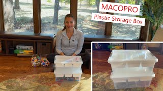 MACOPRO Plastic Storage Box with organizer inserts storage plasticbox organization [upl. by Nonrev]