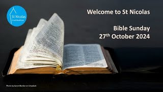 Bible Sunday Sunday 27 October 2024 [upl. by Abigael699]