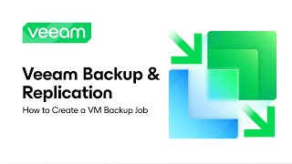 Veeam Backup amp Replication How to Create a VM Backup Job [upl. by Ecneralc553]