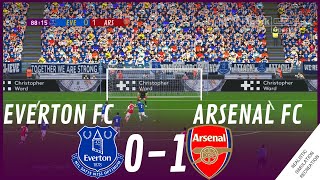 EVERTON vs ARSENAL 01 MATCH HIGHLIGHTS • Video Game Simulation amp Recreation [upl. by Astrea]