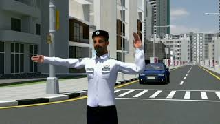 traffic policeman hand signals qatarEnglish version [upl. by Alita378]