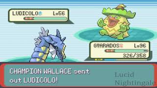 Pokemon Emerald Gyarados Solo VS Elite Four [upl. by Webber595]