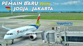 FIRST EXPERIENCE  Baru Coba Naik Pesawat Pelita Air rute baru Yogyakarta  Jakarta IP241 [upl. by Dopp579]