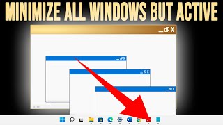 How to Minimize All of Your Open Windows Programs Except the One You Are Working On [upl. by Nitza]