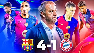 H I S T O R I Q U E  😳 😳 😳 😳Le Barça MATRAQUE le Bayern 41  Raphinha TRIPLÉ  Le debrief [upl. by Marinelli]