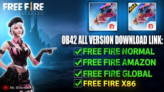 Free Fire OB42 Apk Download Link ⚙️ Amazon Normal Huawei amp Global x86 [upl. by Nosilla]