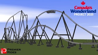 Canada’s Wonderland Project 2025 Premier Rides Multi Launch Concept Ultimate Coaster 2 [upl. by Editha]