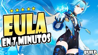 EULA BUILD GOD EN 7 MINUTOS ✨❄️  GUÍA EULA  Genshin Impact [upl. by Aubrie]