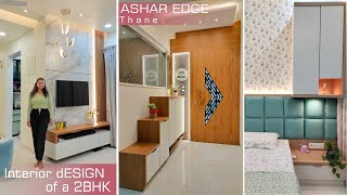 Interior Design of 2bhk  Home Tour Thane Navi Mumbai Interior design Ideas Mandir Ashar Group [upl. by Hildick]