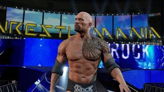 The Rock vs John Cena Wrestlemania 28 recreation [upl. by Annij]