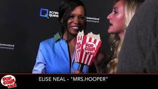 Elise Neal I Tragedy Girls Premiere at Screamfest I Popcorn Talk [upl. by Nonek]