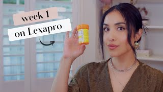 My Personal Experience with AntiDepressants Lexapro Week 1 [upl. by Craddock370]