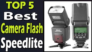 TOP 5 Best Camera Flash Speedlite Review 2024 [upl. by Kearney708]