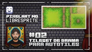 Como criar Tileset Topdown 16x16 para Autotile no LibreSprite [upl. by Nitsirc678]