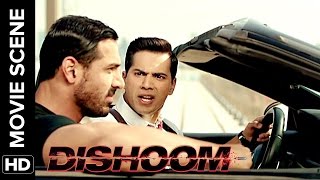 John gets mad on Honey Singh  Dishoom  Movie Scene [upl. by Elrae73]