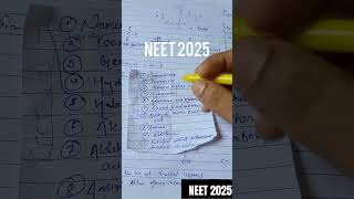 ORGANIC SYLLABUS FOR NEET 2025 CHEMISTRY neetmotivation neet [upl. by Ahsinam]