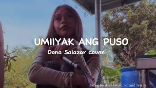 Umiiyak Ang Puso  Dona Salazar coverw lyrics Retro Hits [upl. by Vallonia]