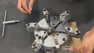 8quot Bison 6 Jaw Chuck Installation [upl. by Ahsercal]