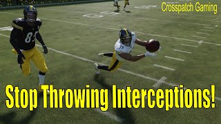 Madden NFL How to Stop Throwing Interceptions and Complete More Passes on AllMadden Difficulty [upl. by Tsui373]