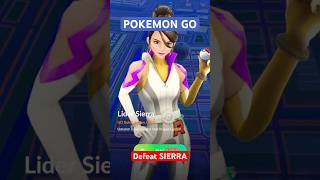 How to defeat Sierra quickly on pokemon go shortvideos pokemongo pokemonjapan pokemon gameplay [upl. by Nekcarb124]