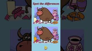 Spot the difference challenge 🧐shortfeed ytshorts puzzlegame [upl. by Anyak]