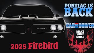 2025 Pontiac Firebird Comeback Teaser What We Know About the Return of Iconic Muscle Car [upl. by Saihttam]