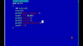 C program for switch case to perform add mul sub and div operation [upl. by Nortad]