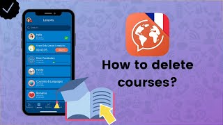 How to delete courses on Mondly  Mondly Tips [upl. by Milly]