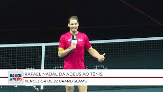 RAFAEL NADAL DÁ ADEUS AO TÊNIS VENCEDOR DE 22 GRAND SLAMS [upl. by Dorison]