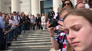 Laying the wreath at the Tomb of the Unknown Soldier  33019 [upl. by Yecac652]