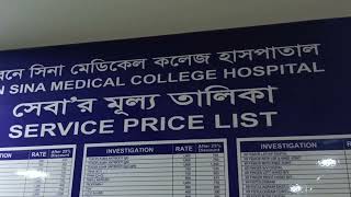 Ibn Sina Medical College Hospital Kallyanpur Service price list August2024 [upl. by Queridas257]