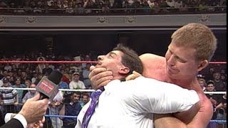 Bob Backlund demonstrates the CrossFace Chickenwing Raw [upl. by Marji]