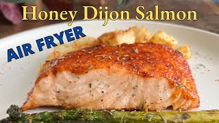 Air Fryer Honey Dijon Salmon  4K [upl. by Amles402]