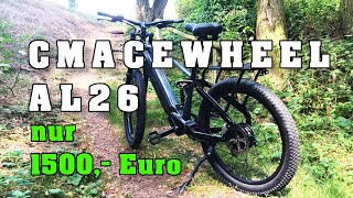 CMACEWHEEL AL26 sehr günstiges Fully EMountainbike mit Drehmomentsensor [upl. by Biles]