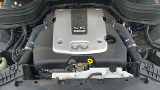 Infiniti VQ37VHR 37L V6 24 Valve Gas Premium Unleaded required VQ37VHR motor sound of 2016 Qx [upl. by Adieren]