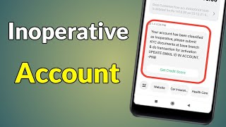 Inoperative Account Ka Matlab  Inoperative Account Ka Matlab Kya Hai [upl. by Gervais125]