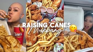 ASMR raising canes mukbang 😋🍗 [upl. by Adali]