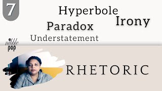 Figures of Speech Irony Paradox Periphrasis Hyperbole Litotes Understatement [upl. by Isle]