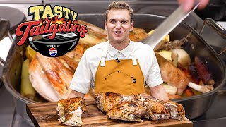 How To Prepare A DELICIOUS Thanksgiving Turkey  Tasty Tailgating Ep 11 [upl. by Mutat]